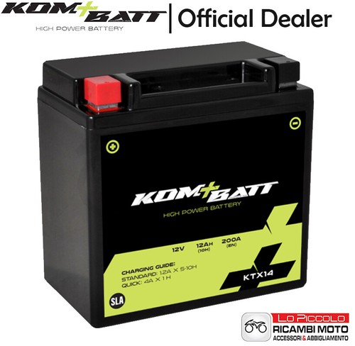 Ytx14 batteria kombatt - ytx14-bs,
