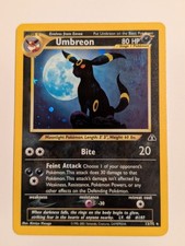 Neo Discovery Umbreon 13/75 Holo Foil SWIRL WOTC Moonbreon 2001 raro PSA 3
