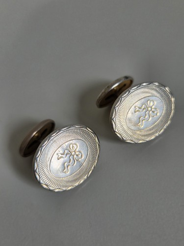 Gemelli vintage rilievo con - gemelli, in