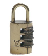 Autentico lucchetto LOUIS VUITTON blocco quadrante metallizzato #7621