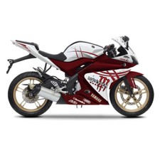 Kit carena completa con adesivi Monster rossi per Yamaha YZF R125 14-18 RE11/29