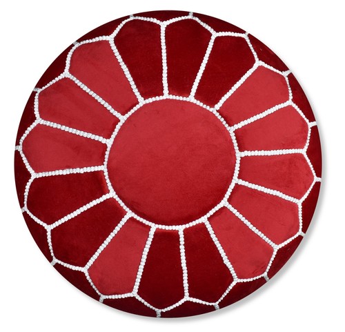 Pouf velluto fatto - a, mano