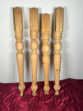 SET DI 4 GAMBE DI LEGNO TORNITI DI FAGGIO PER TAVOLO  FALEGNAME  HOBBISTA