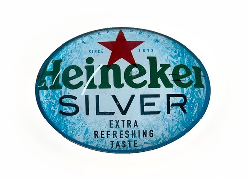 Heineken silver oval - silver,