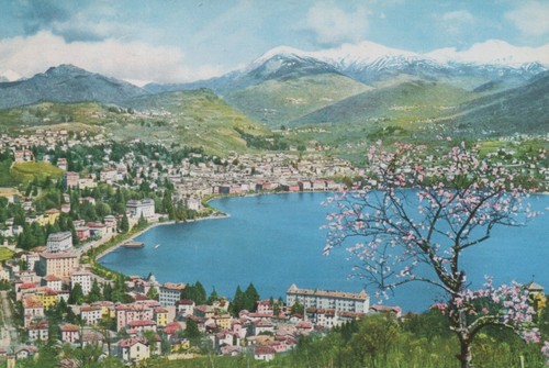 Cartolina lugano ticino - lugano,