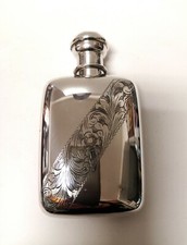 Fiaschetta porta liquore in argento 800 nuova "Del Conte argenteria" 