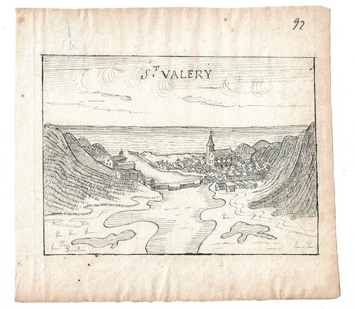 Carte manuscrite saint - manuscrite, saint-valery
