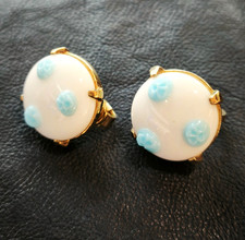 RARI orecchini vintage americani anni 60 a clip  firma Trifari - vtg earrings