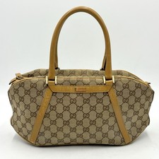 Auth Gucci GG Canvas Silver