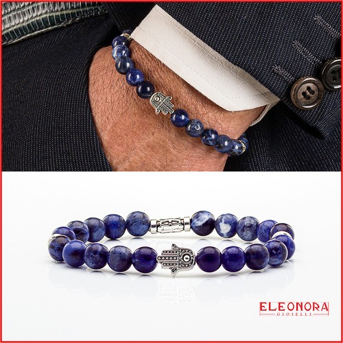 Bracciale uomo con pietre - da,