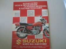 advertising Pubblicità 1980 MOTO SUZUKI GS 550 E