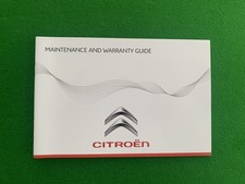 LIBRETTO MANUTENZIONE CITROEN