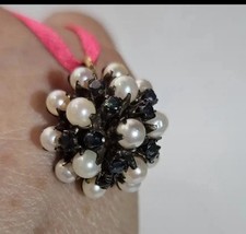 Pendente antico no oro zaffiri perle