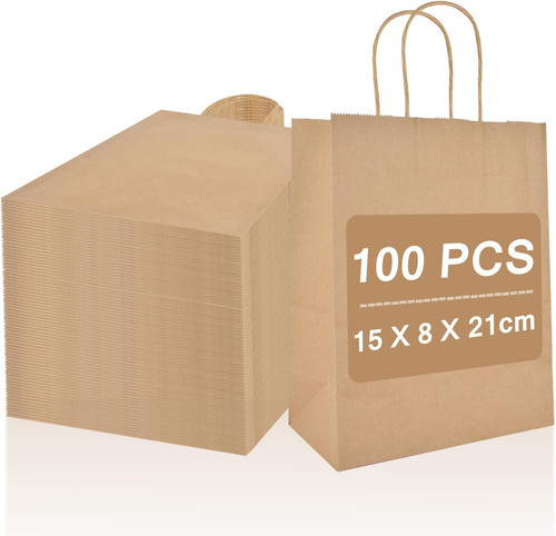 100 pezzi sacchetti carta con - pezzi,