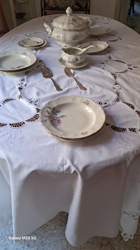 Tovaglia bianca vintage - tovaglia,