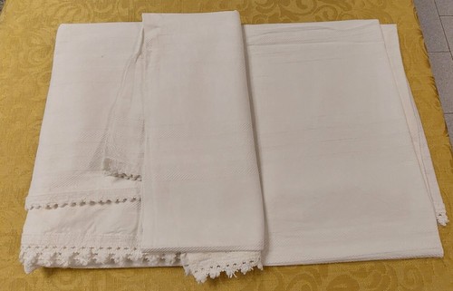 Coperta bianca cotone singola