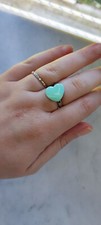 anello cuore color Tiffany argento 925