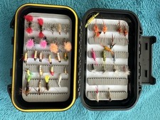 SCATOLA PESCA MOSCA con mosche