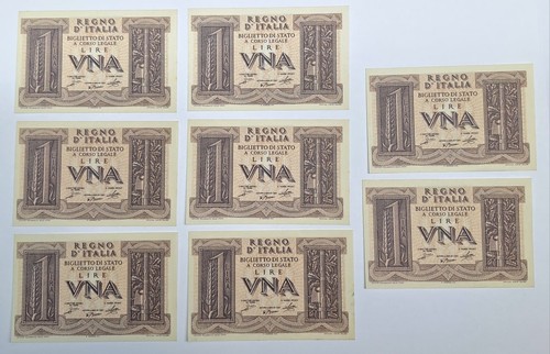 Regno italia banconote - regno, 8
