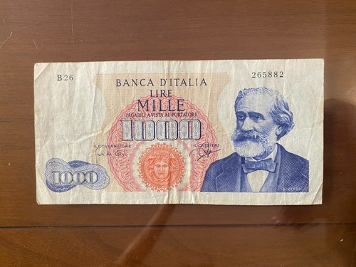 Banconota lire 1000 - banconota,