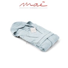 Accappatoio nido d'ape con cappuccio uomo/donna in puro cotone dalla S alla XXL