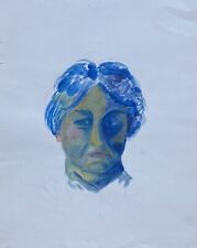 Ritratto Testa Blu Donna