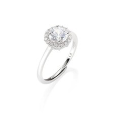 Anello solitario Amen zircone