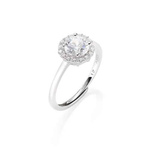 Anello solitario amen zircone - anello,