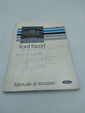 Libretto Uso Manutenzione Ford Escort Auto Epoca Motore Ricambi