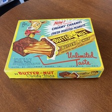 Scatola caramelle vintage Butter Nut Hollywood Candy Bar scatola vuota ��