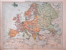 Carta geografica antica EUROPA