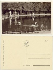 FIRENZE -GIARDINO BOBOLI LA VASCA DELL'ISOLOTTO CARTOLINA D'EPOCA