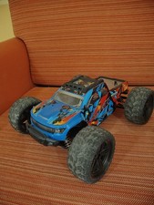 Auto RC Monster track 1:10 elettrica doppia batteria nuova+radiocomando a Volant