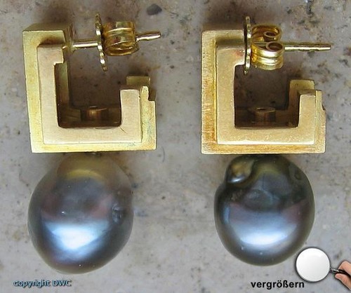 Orecchini perle kt - 18,