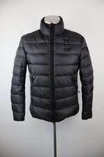 BLAUER GIUBBINO PIUMINO GIACCA UOMO TG S MAN VINTAGE JACKET LOGO TRAPUNTATO
