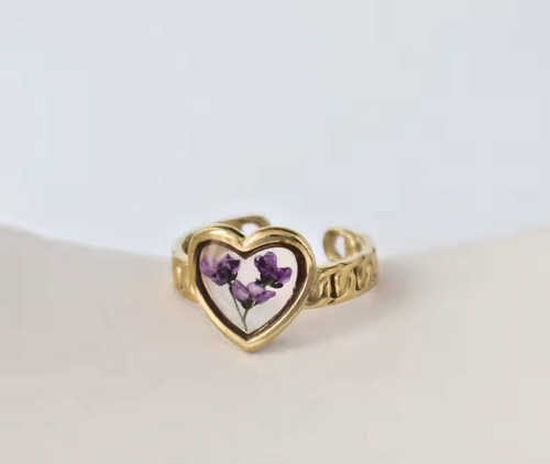 Anello donna acciaio inox oro - anello,