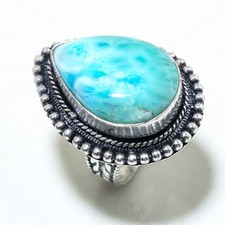 Anello con gioielli fatti a mano in argento sterling 925 con pietre...