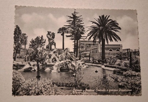 Cartolina catania stazione - cartolina,
