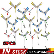12Pcs Fake Dragonfly Clips