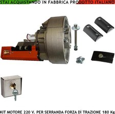 Serranda Automatica 180 Kg 20 mt² Motore Elettrico 220 V. Chiave A/C Saracinesca