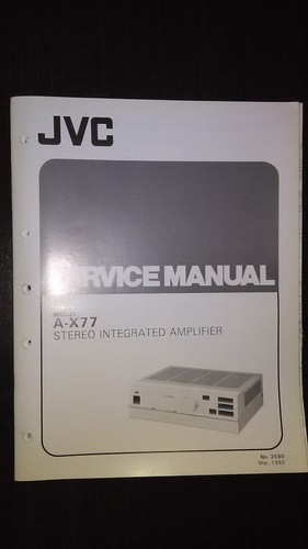 Jvc x77 manuale servizio - jvc, di