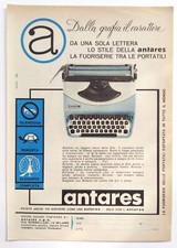 Pubblicita' Antares Macchina Da Scrivere Advertising Originale Vintage 1964 (F8)