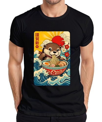 Shirt uomo lontra - uomo, ramen