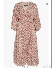 Abito midi manica lunga stampa