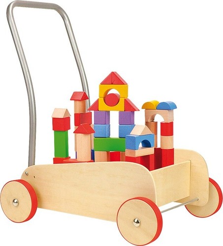 Carrello primi passi cubetti - carrello,