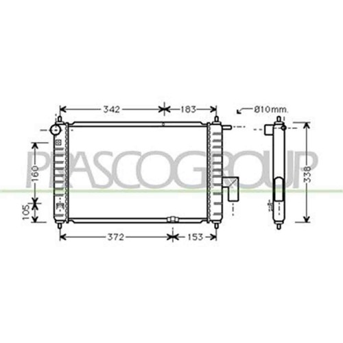 Radiatore per chevrolet - per, chevrolet/daewoo