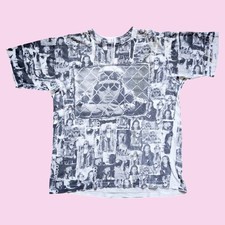 Vasco Rossi Gli Spari Sopra All Over Graphic 90s Vintage T Shirt Size XXL fits L