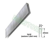PUNTI METALLICI FERVI 0585/9019  5,7x19 mm PER GRAFFATRICE/PUNTATRICE PNEUMATICA