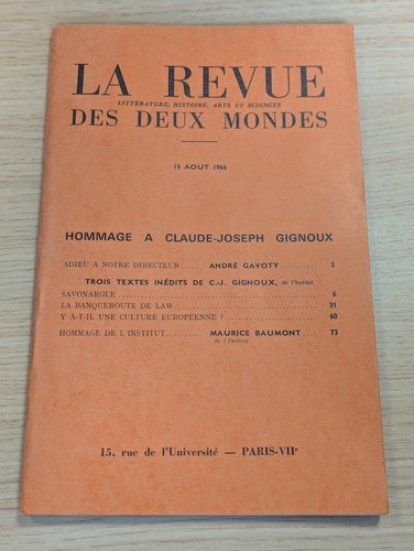 Revue des deux mondes - la,