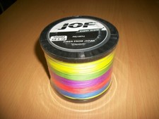 Trecciato pesca 8 fili JOF X8  Super PE 100 lb 45 kg  0.50 mm multicolor 1000 mt